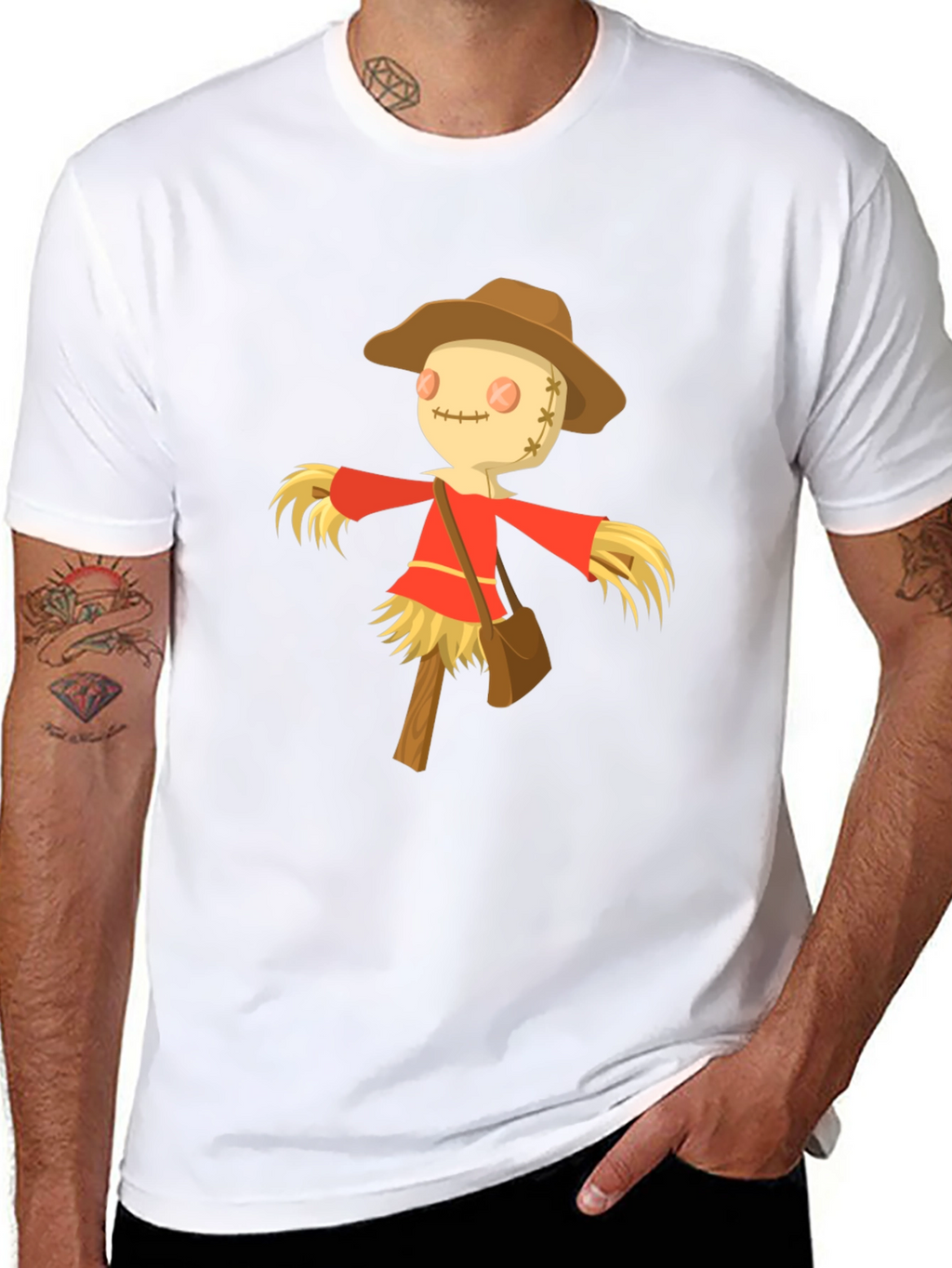 Scarecrow Graphic Tee -  Harvest Festival Ready!