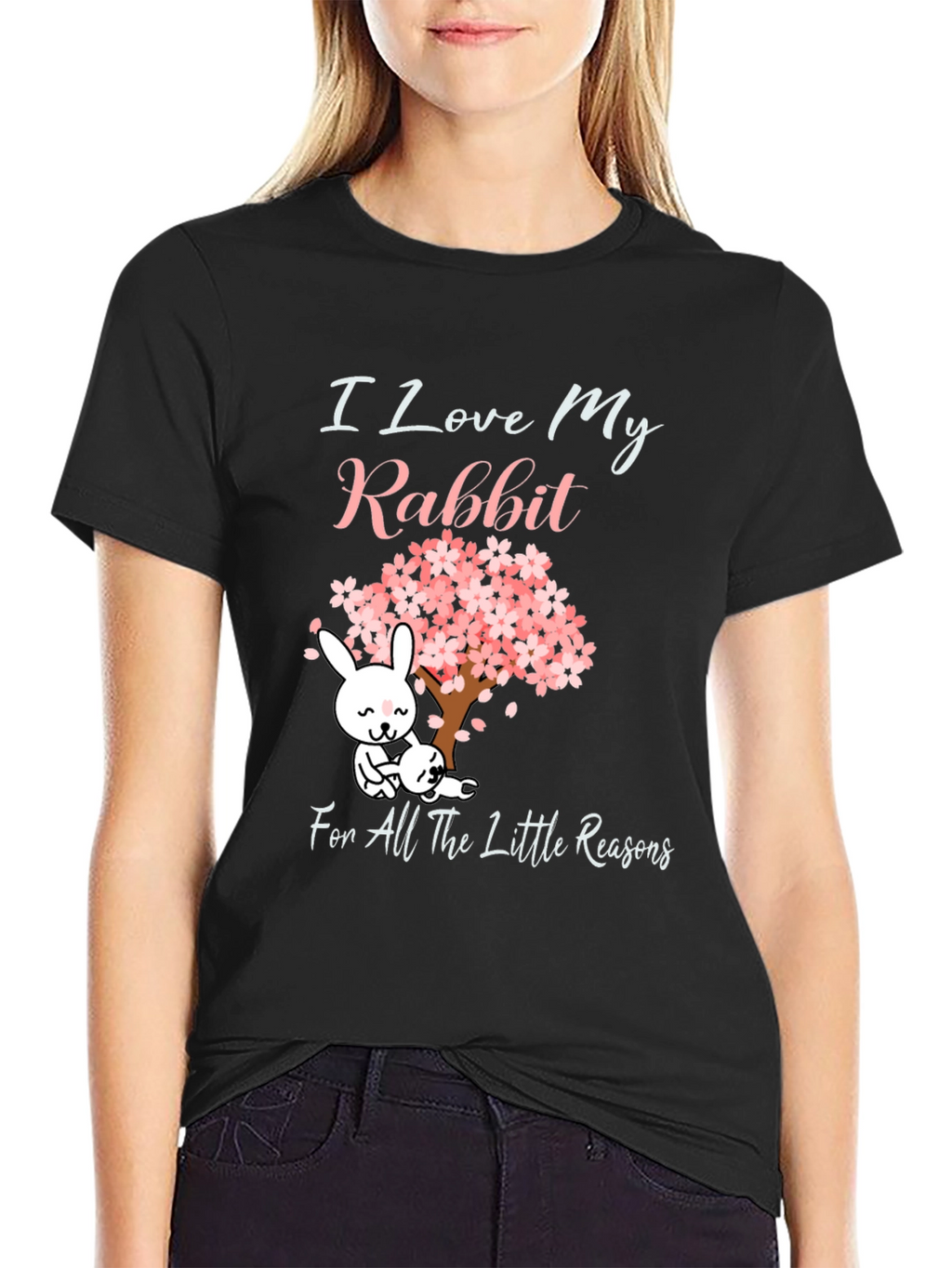 I Love My Rabbit Graphic T-Shirt