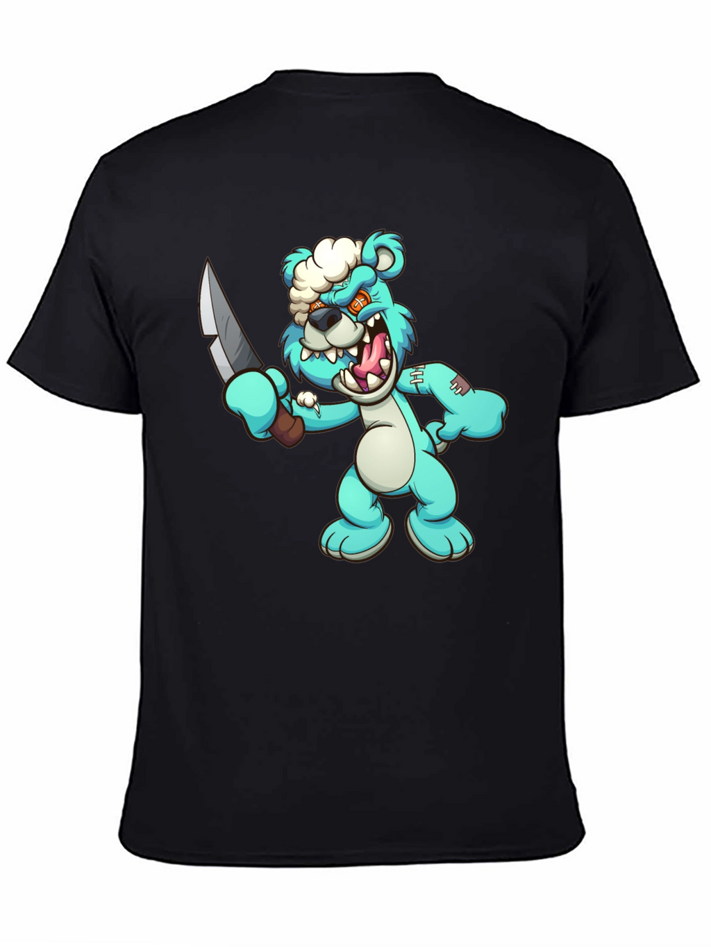 Zombie Bear T-Shirt - Spooky Cute Cartoon