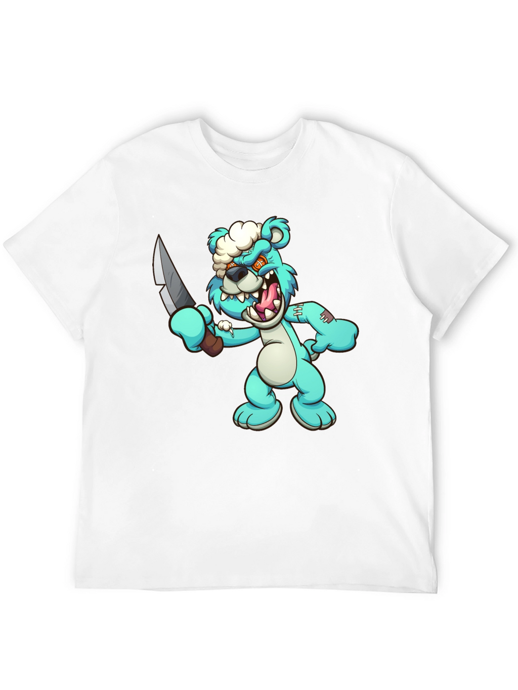 Zombie Bear T-Shirt - Spooky Cute Cartoon