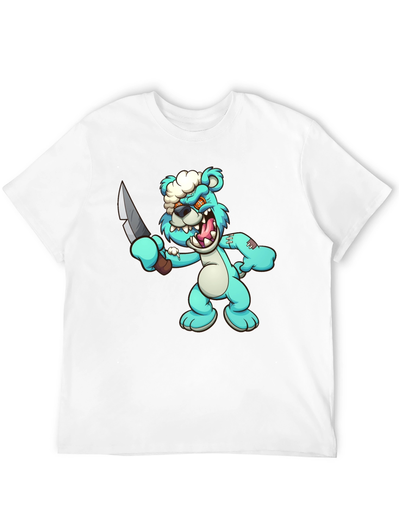 Zombie Bear T-Shirt - Spooky Cute Cartoon