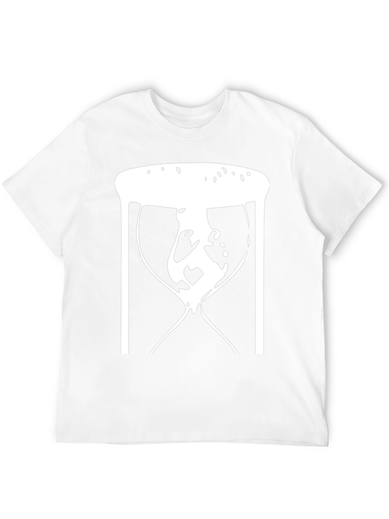 Abstract Hourglass Graphic Tee - Black Unisex T-Shirt