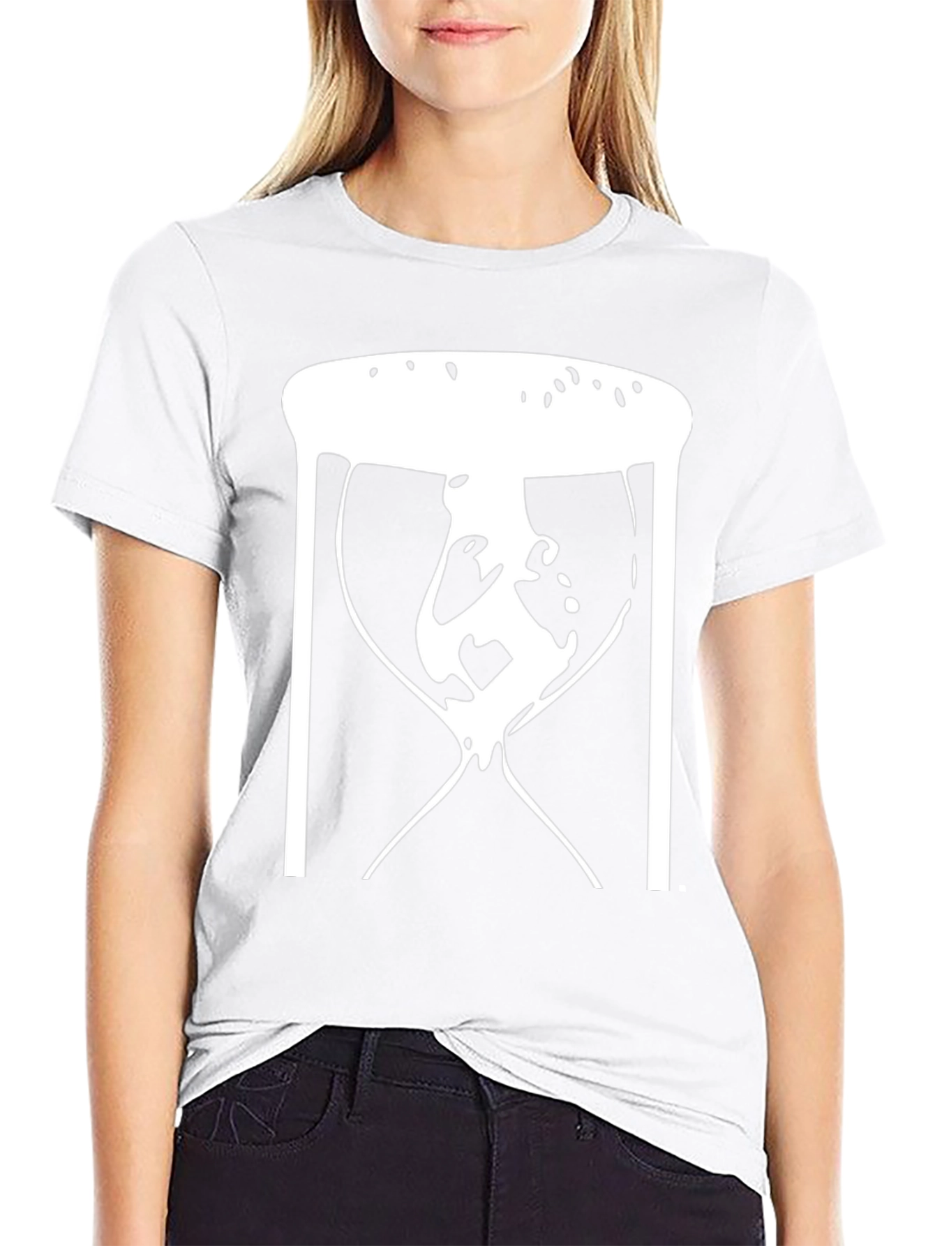 Abstract Hourglass Graphic Tee - Black Unisex T-Shirt