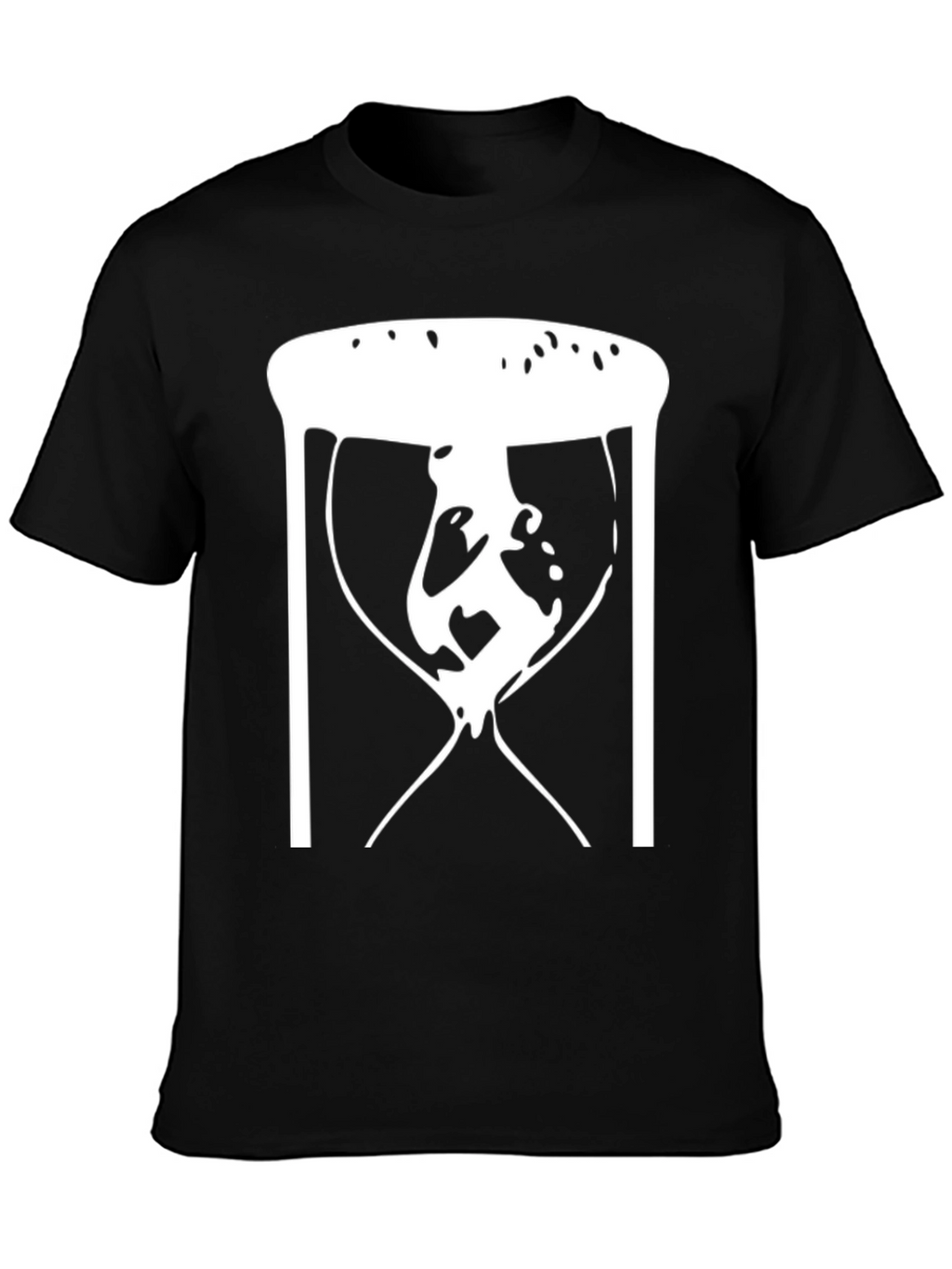 Abstract Hourglass Graphic Tee - Black Unisex T-Shirt