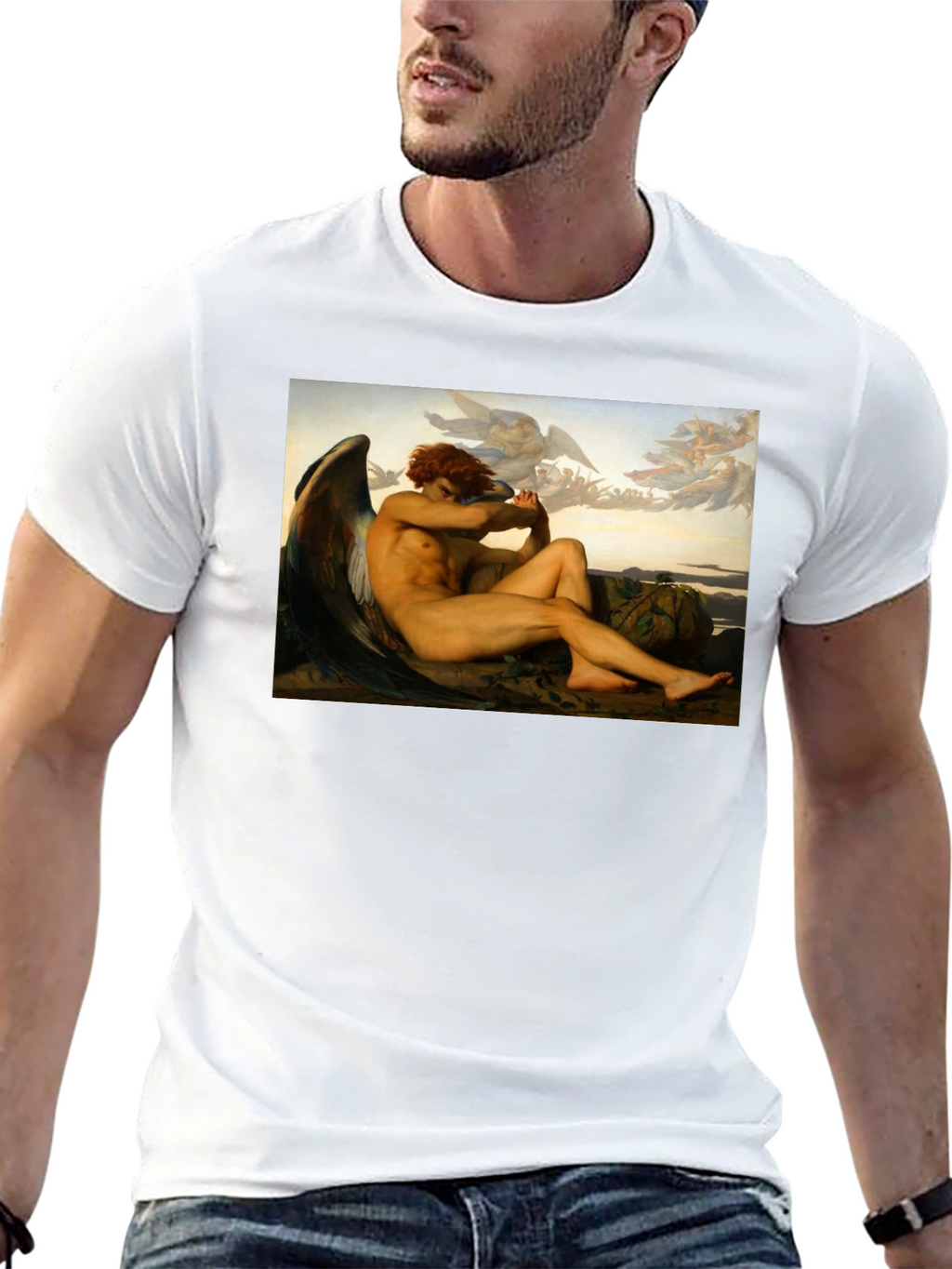 Fallen Angel Graphic Tee - Unique Art Shirt