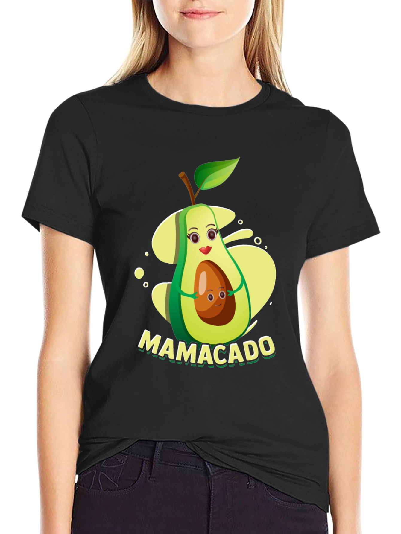 Mamacado T-Shirt - Avocado Mama & Baby Graphic Tee