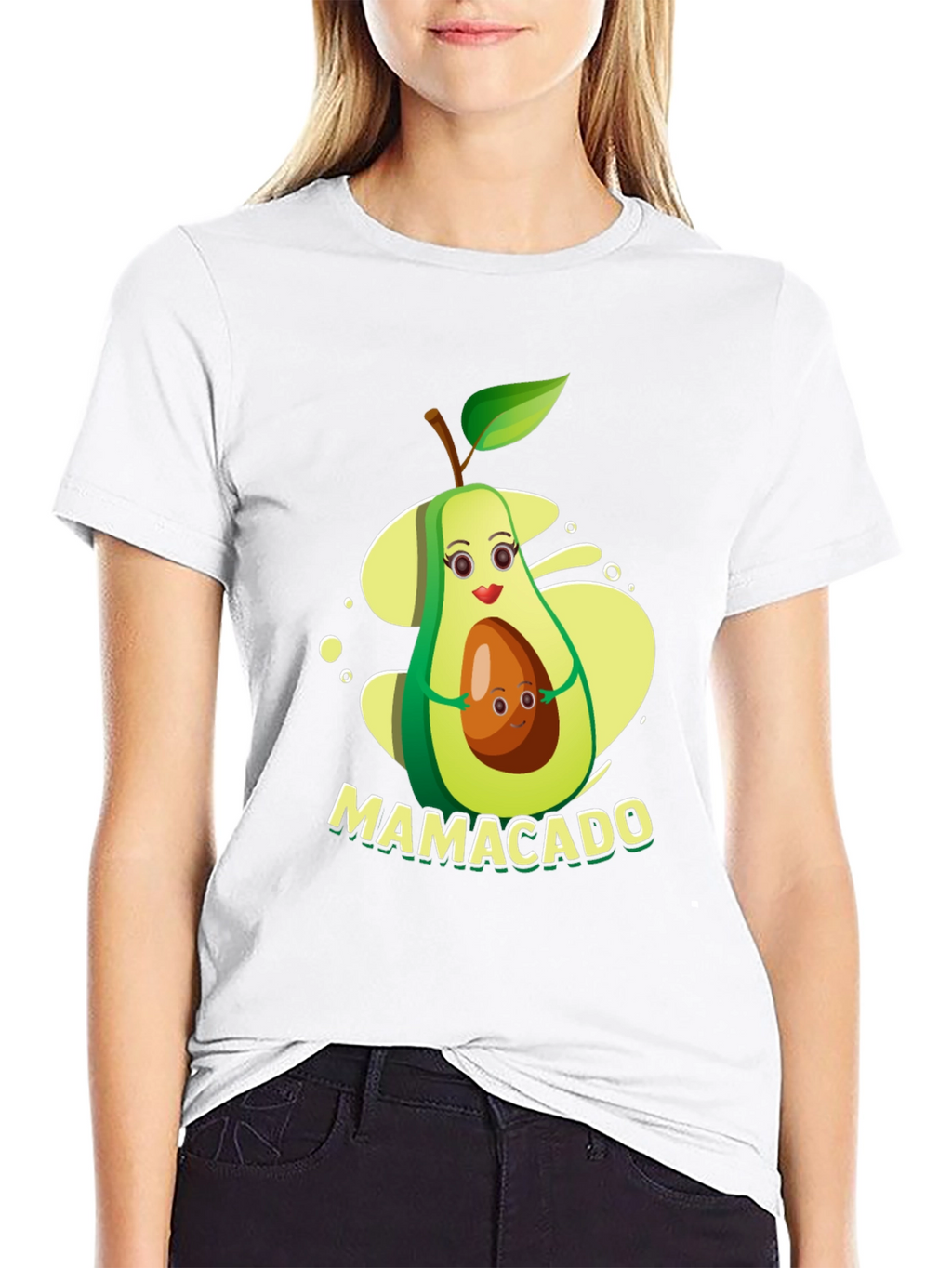 Mamacado T-Shirt - Avocado Mama & Baby Graphic Tee
