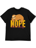 Nope Not Today Sloth Graphic Tee - Unisex