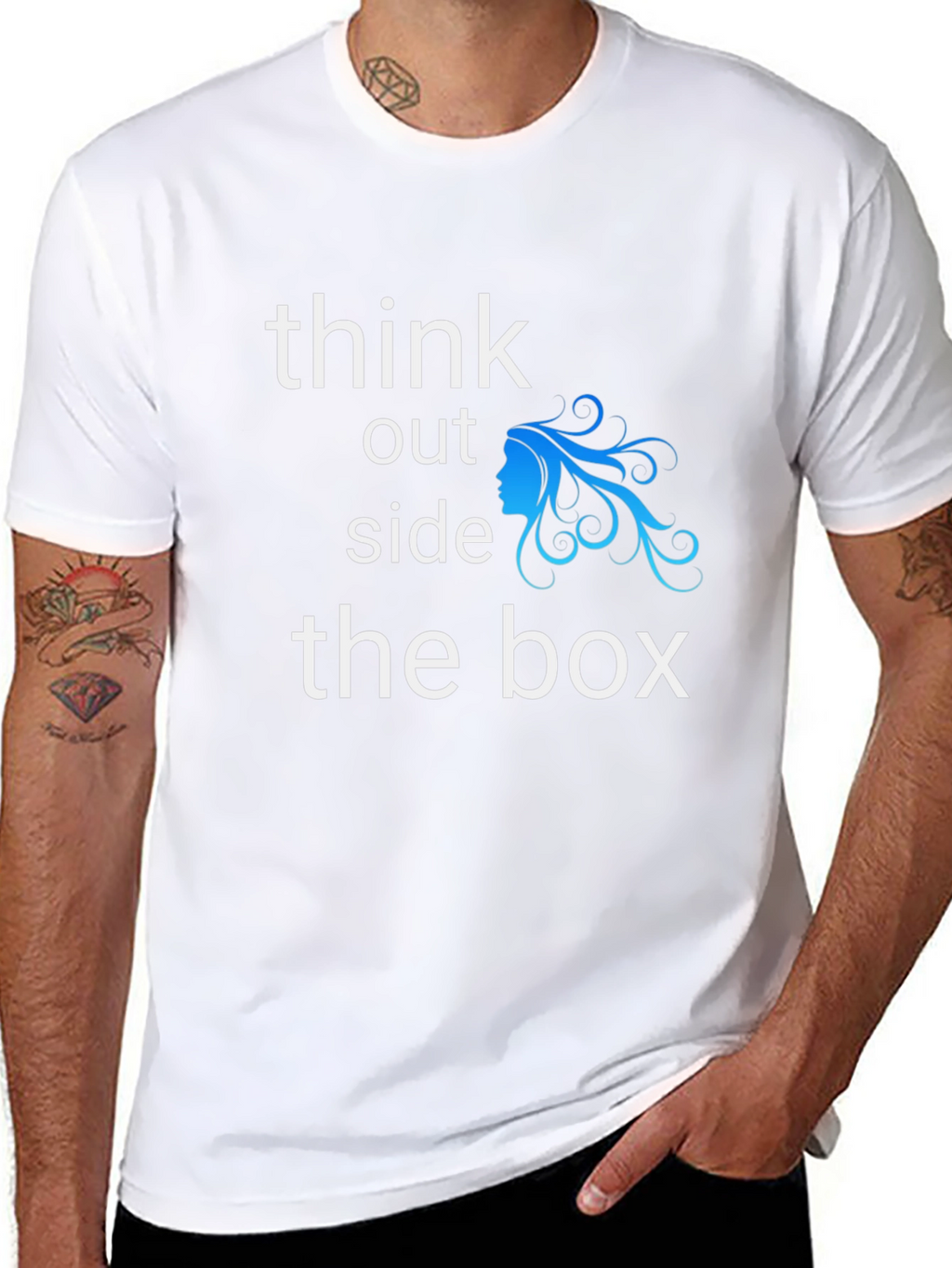 Think Outside the Box Graphic Tee - Black