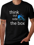 Think Outside the Box Graphic Tee - Black