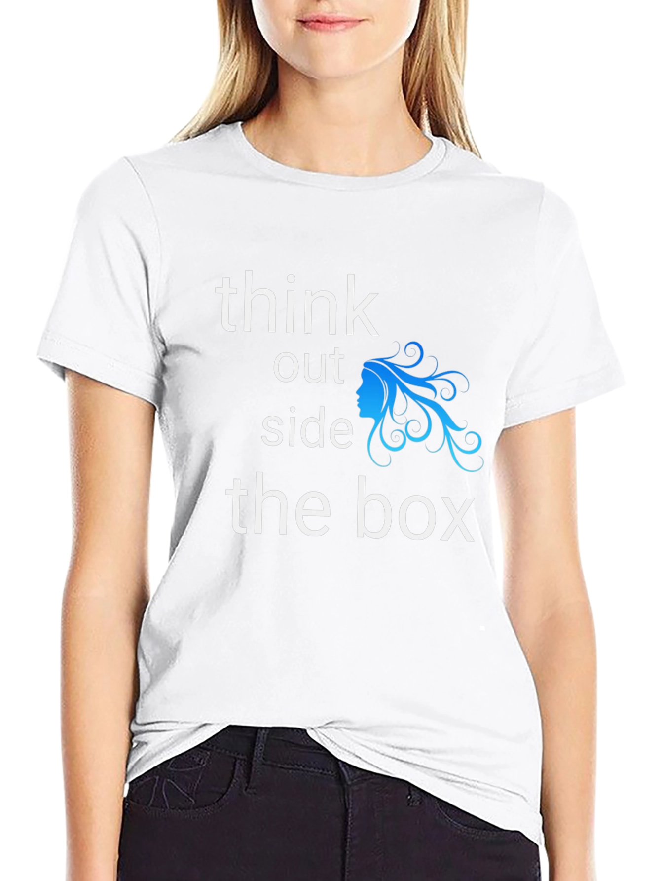 Think Outside the Box Graphic Tee - Black