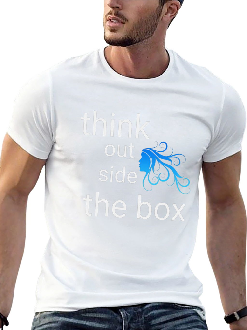 Think Outside the Box Graphic Tee - Black
