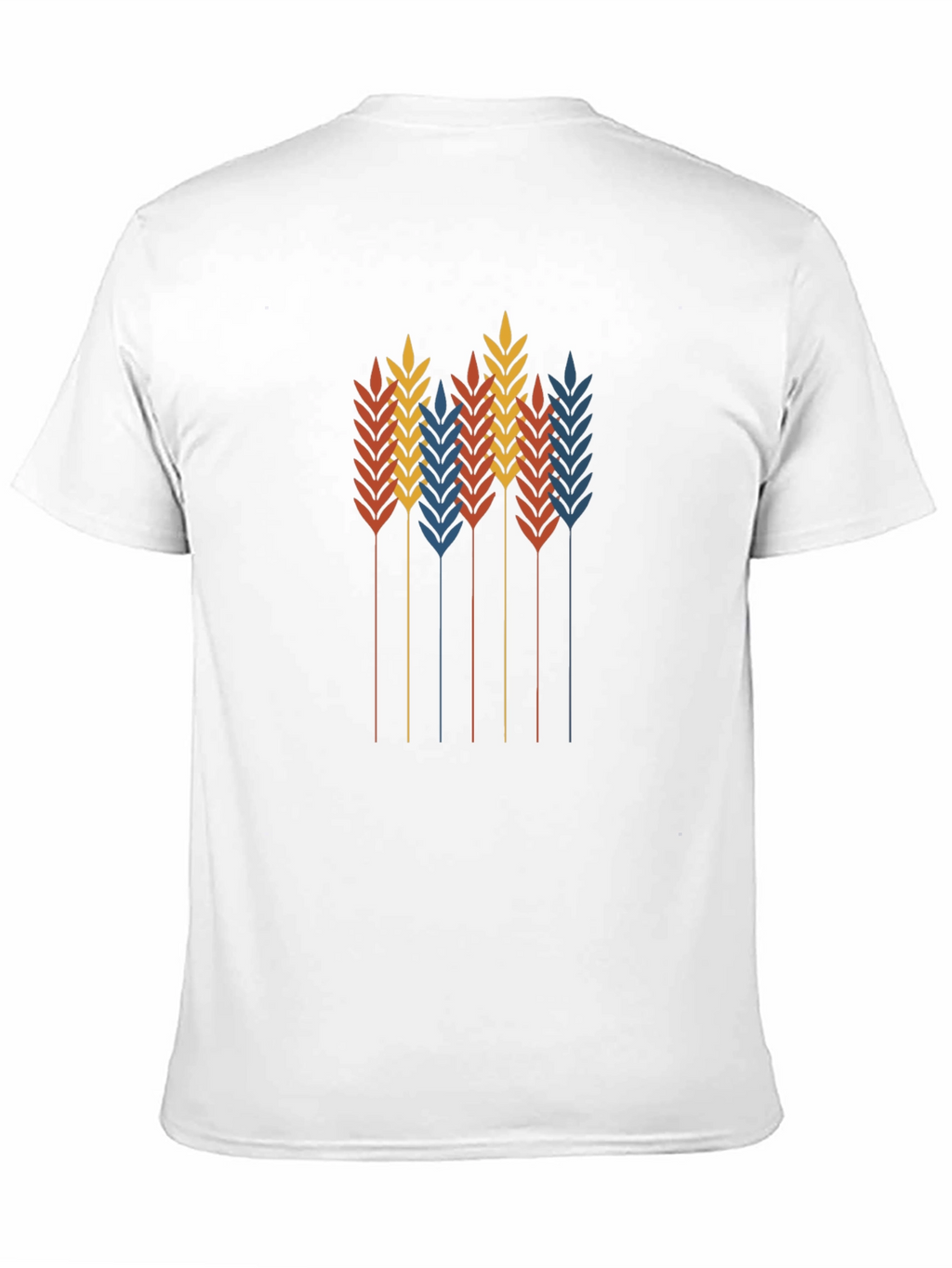 Wheat Graphic Black T-Shirt - Stylish Retro Design