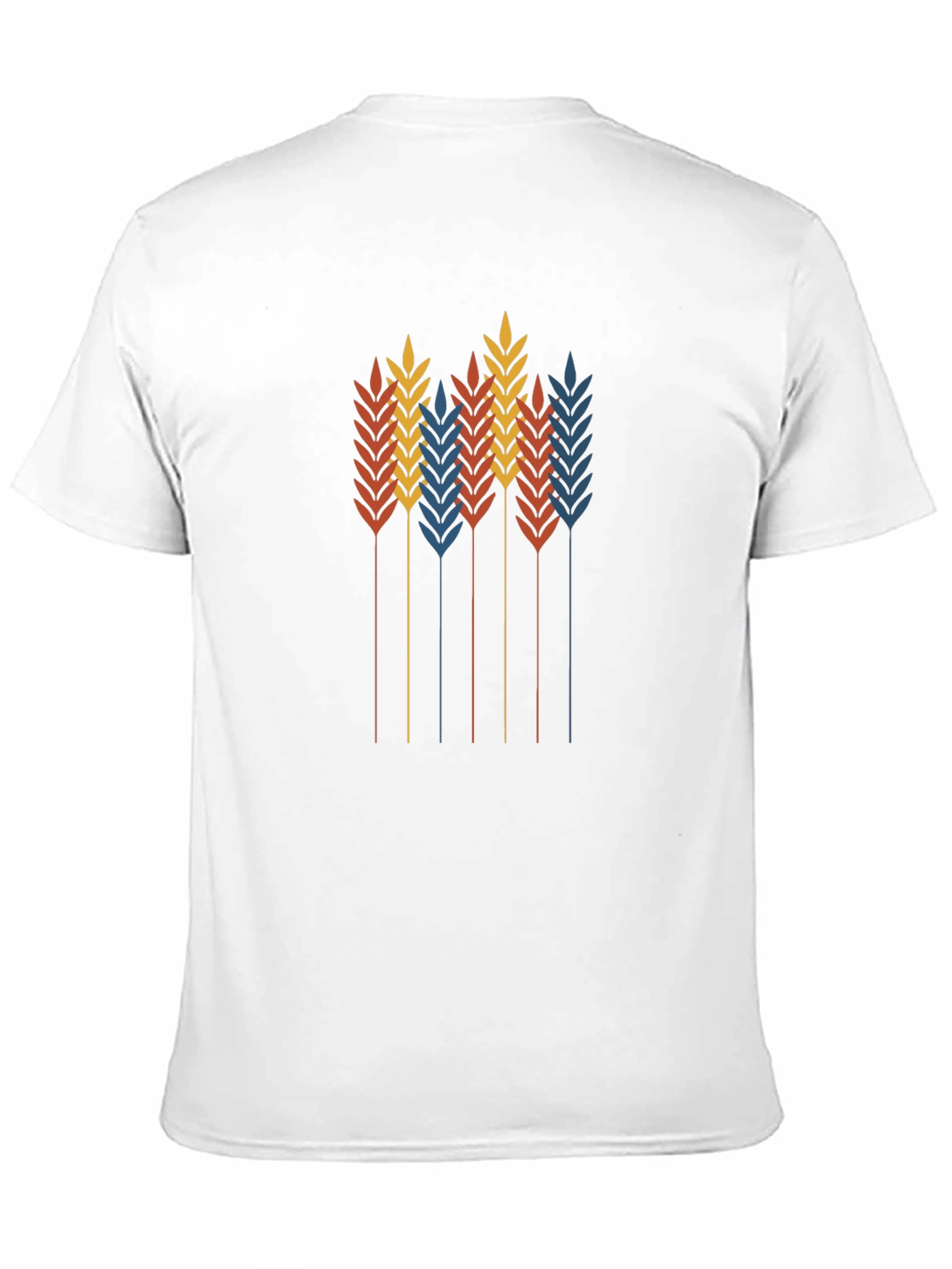Wheat Graphic Black T-Shirt - Stylish Retro Design