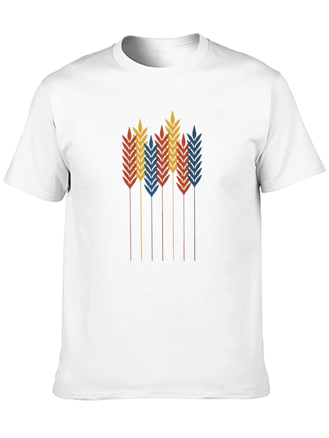 Wheat Graphic Black T-Shirt - Stylish Retro Design