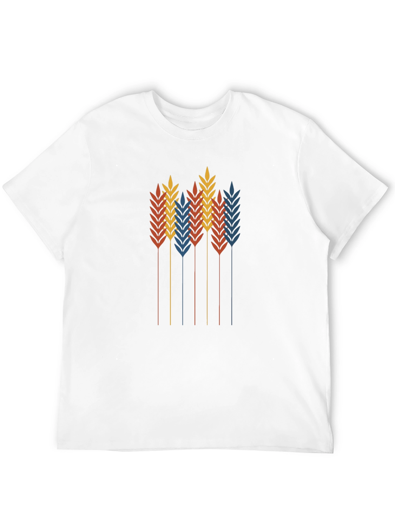 Wheat Graphic Black T-Shirt - Stylish Retro Design