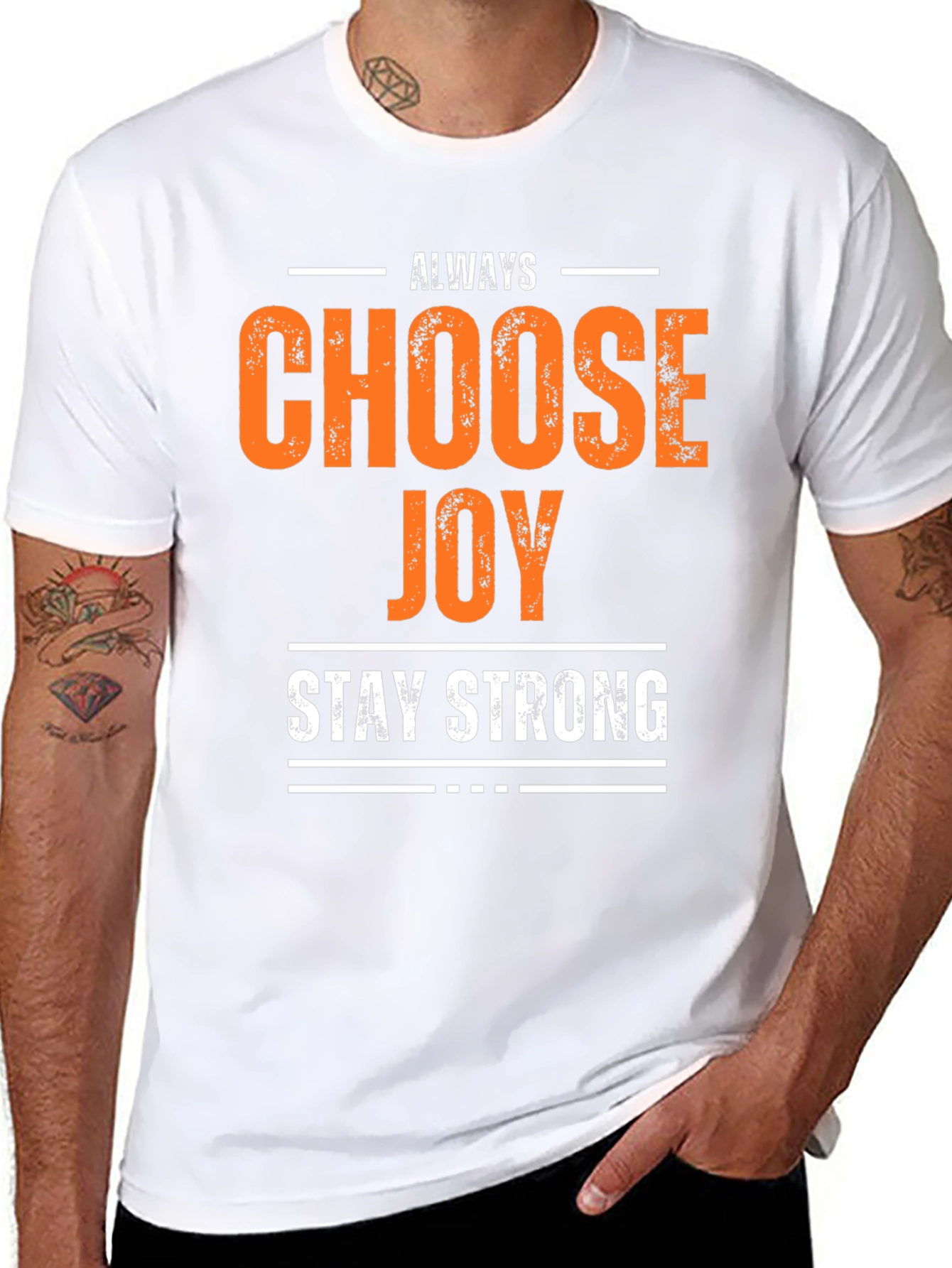 Always Choose Joy Graphic Tee - Stay Strong Shirt