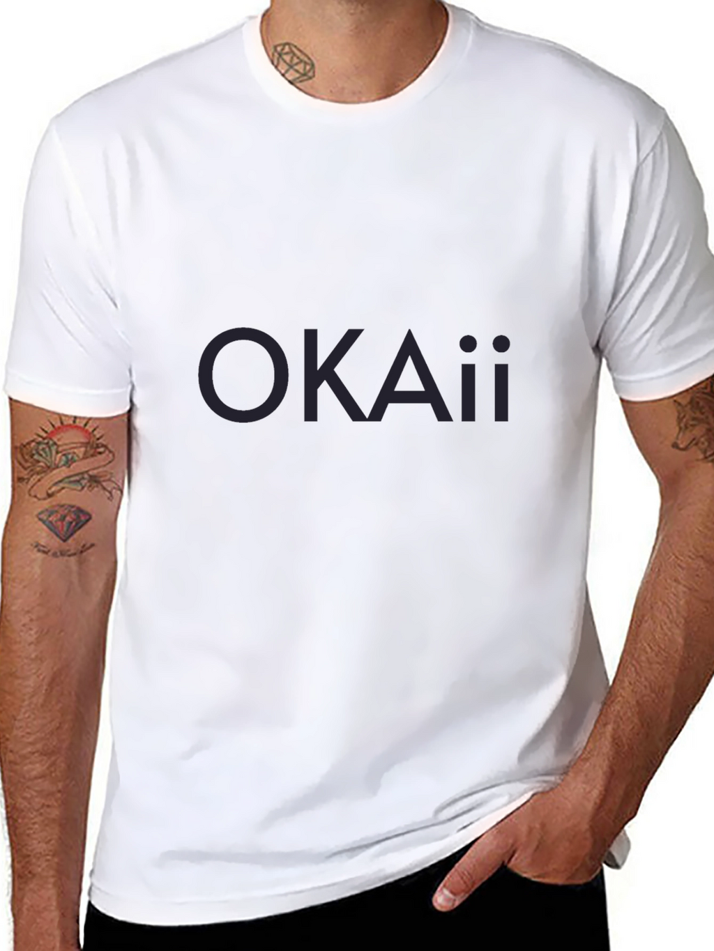 Mens Basic Black Crew Neck T-Shirt