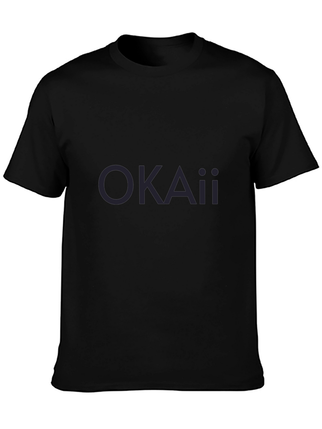 Mens Basic Black Crew Neck T-Shirt