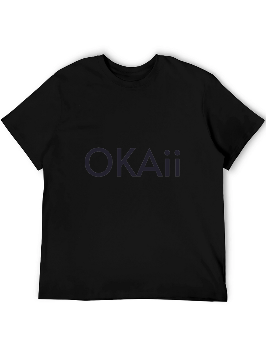 Mens Basic Black Crew Neck T-Shirt