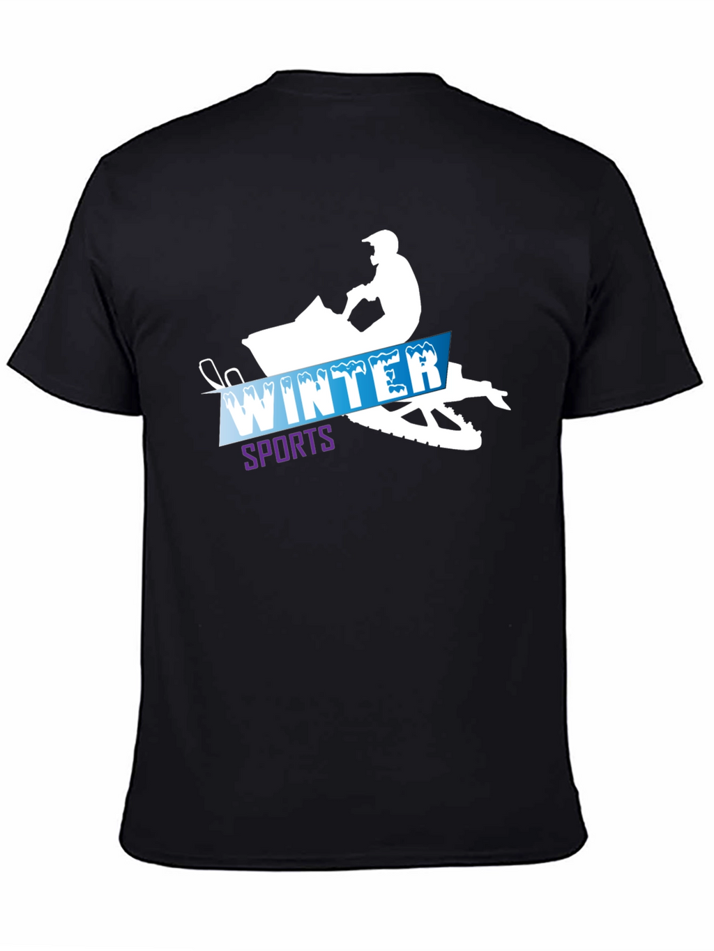 Winter Sports Snowmobile Graphic Tee