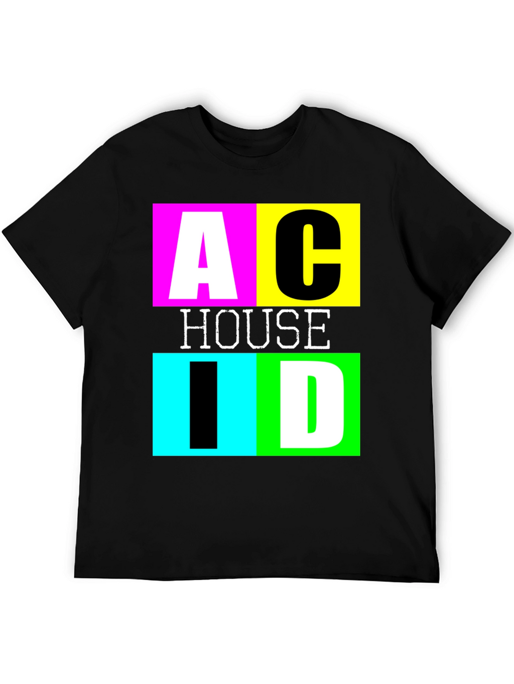Acid House Graphic Tee - Retro Rave Style Shirt