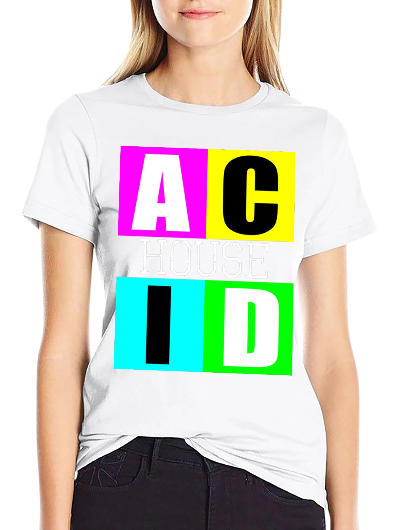 Acid House Graphic Tee - Retro Rave Style Shirt