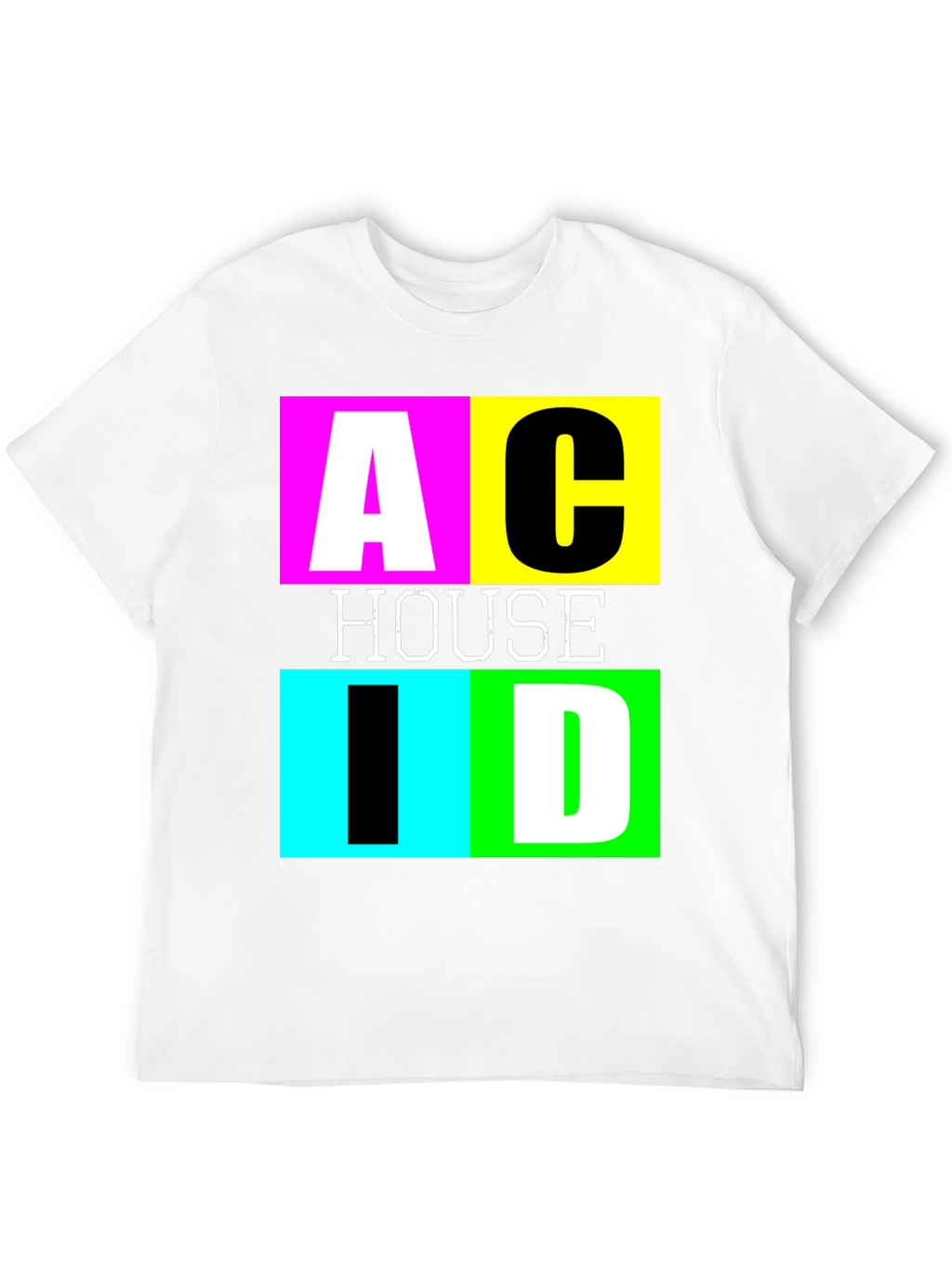 Acid House Graphic Tee - Retro Rave Style Shirt
