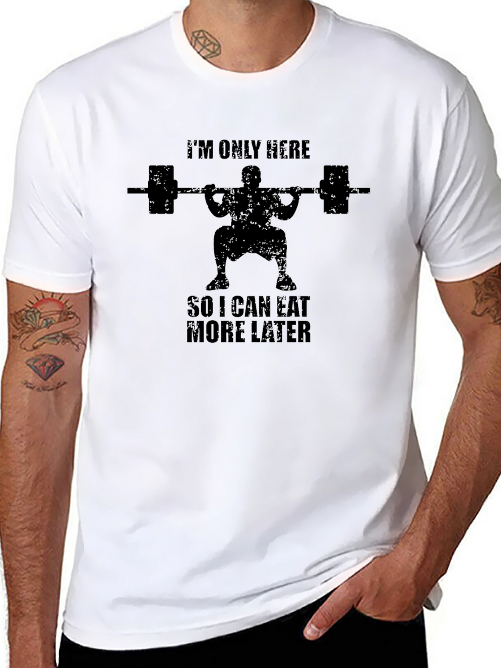 Gym Humor T-Shirt - Eat More Later