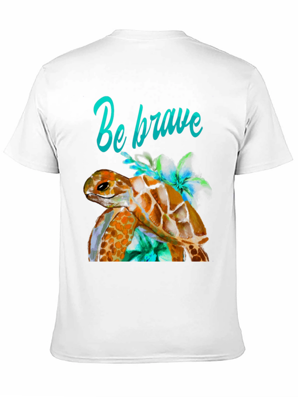 Be Brave Turtle Graphic T-Shirt