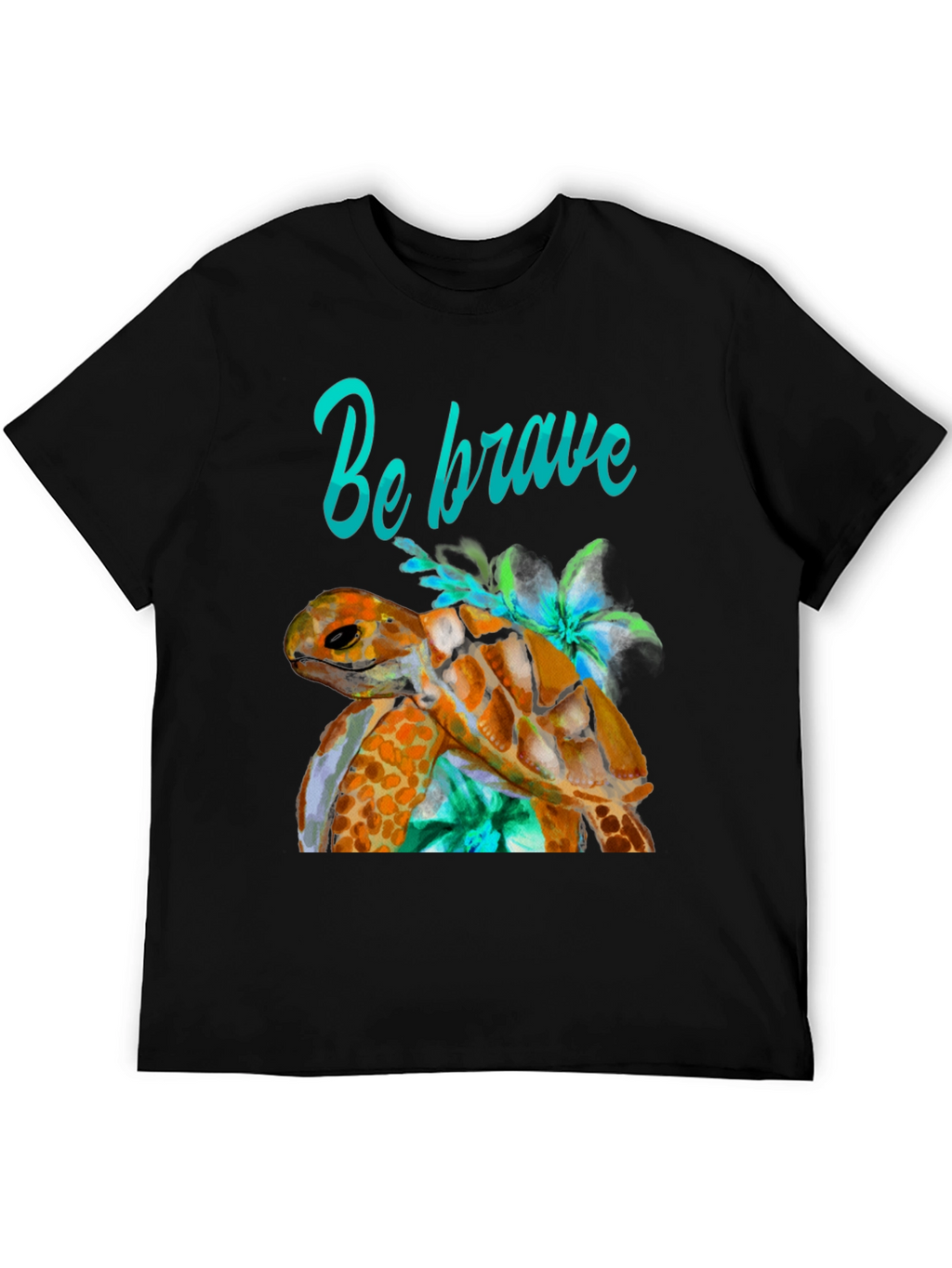 Be Brave Turtle Graphic T-Shirt