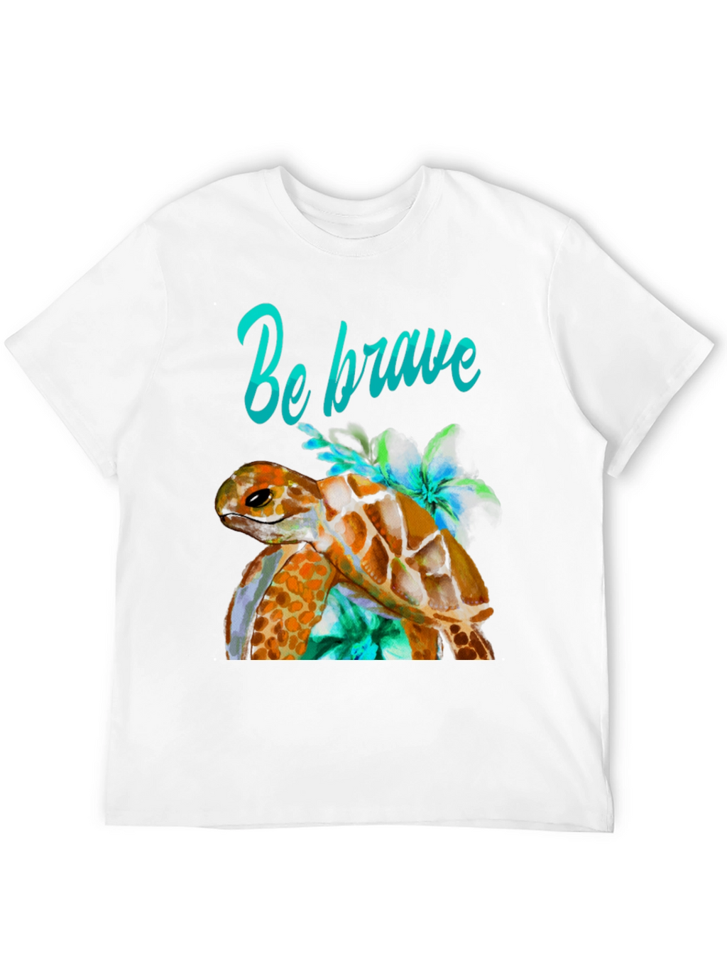 Be Brave Turtle Graphic T-Shirt