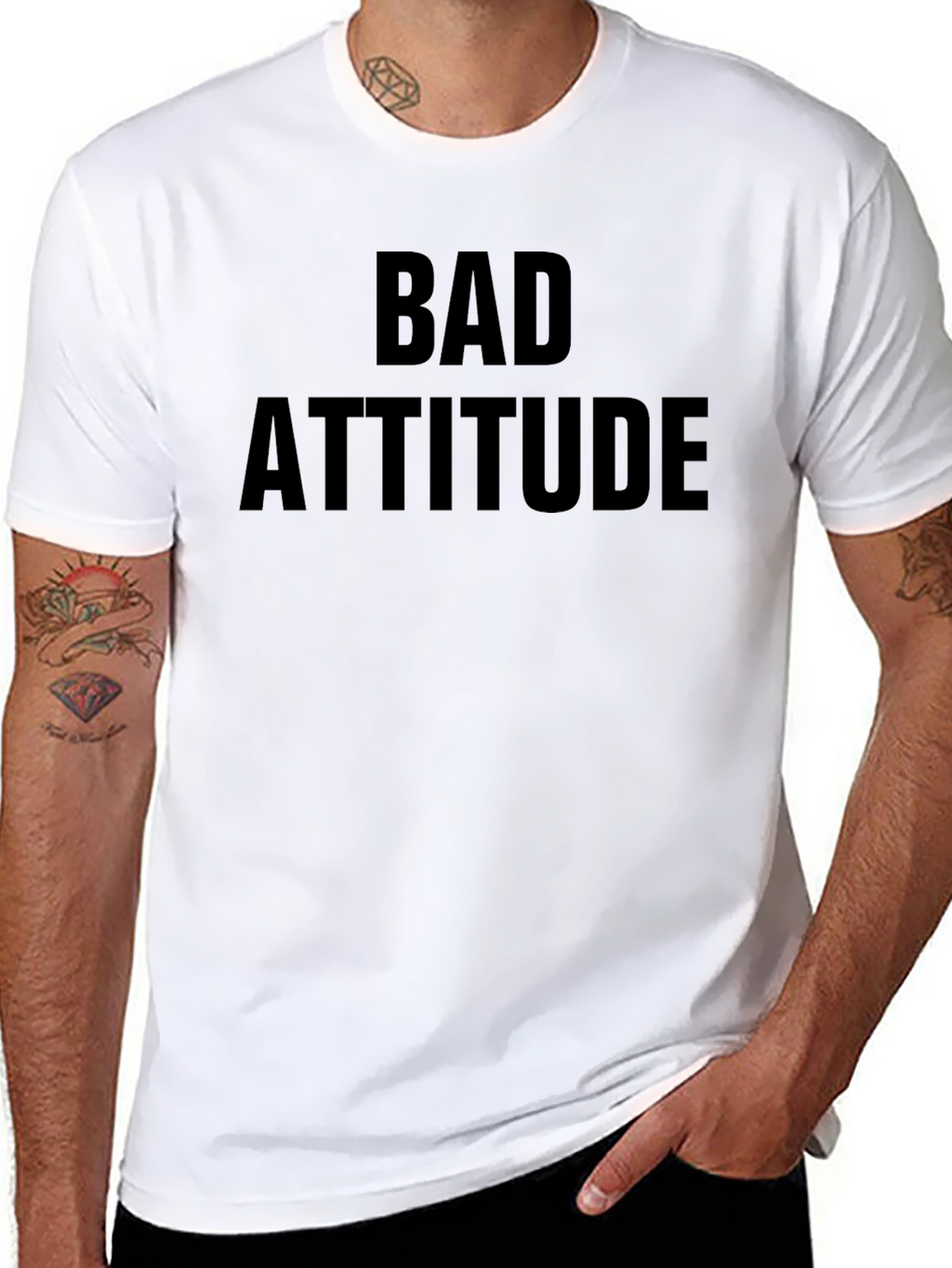 Bad Attitude Graphic Tee - Black