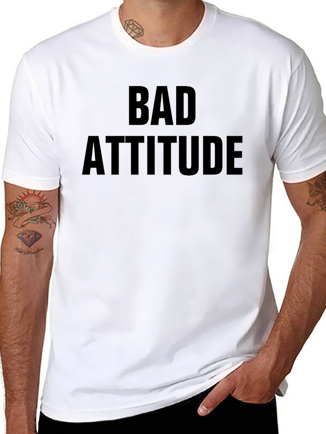 Bad Attitude Graphic Tee - Black