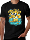 Gone Surfing Cat Graphic Tee