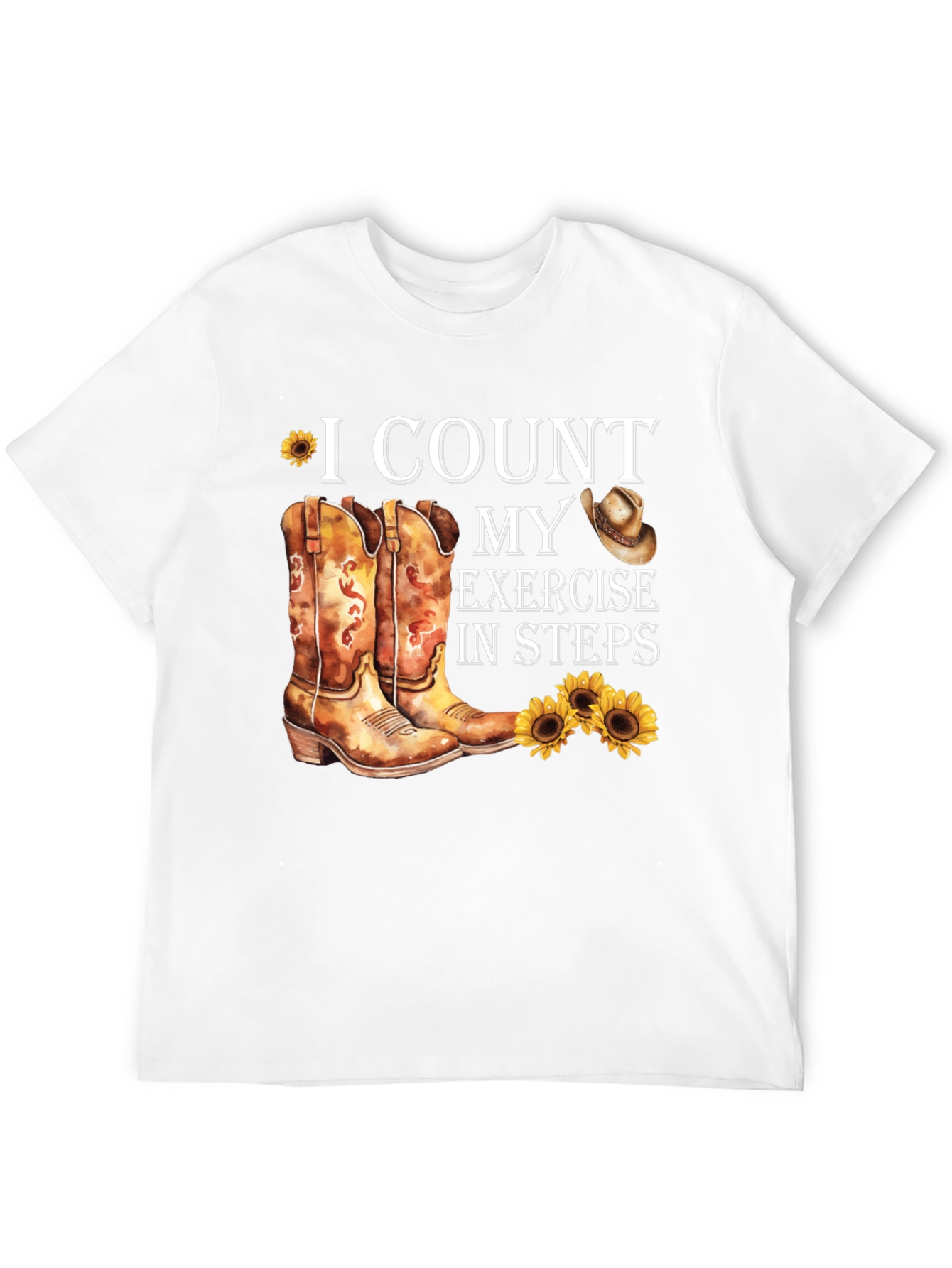 I Count My Exercise In Steps T-Shirt