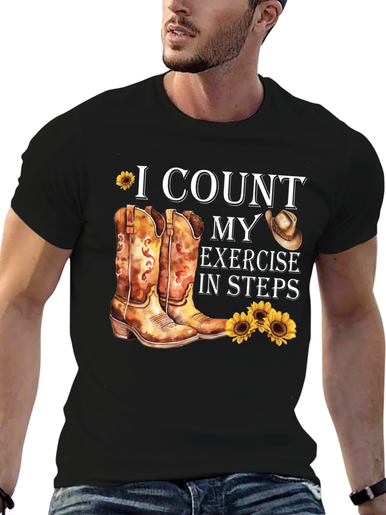 I Count My Exercise In Steps T-Shirt