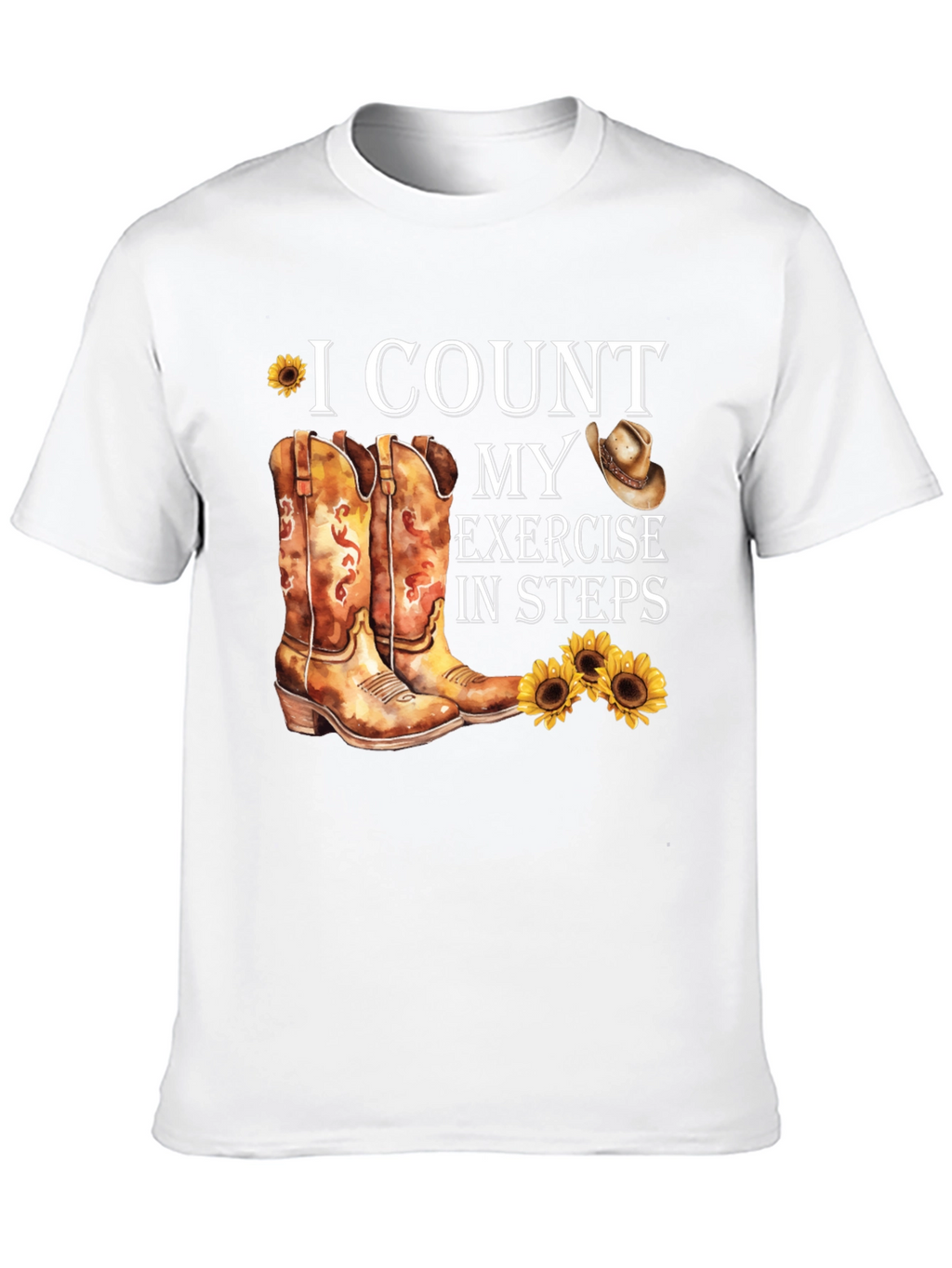 I Count My Exercise In Steps T-Shirt