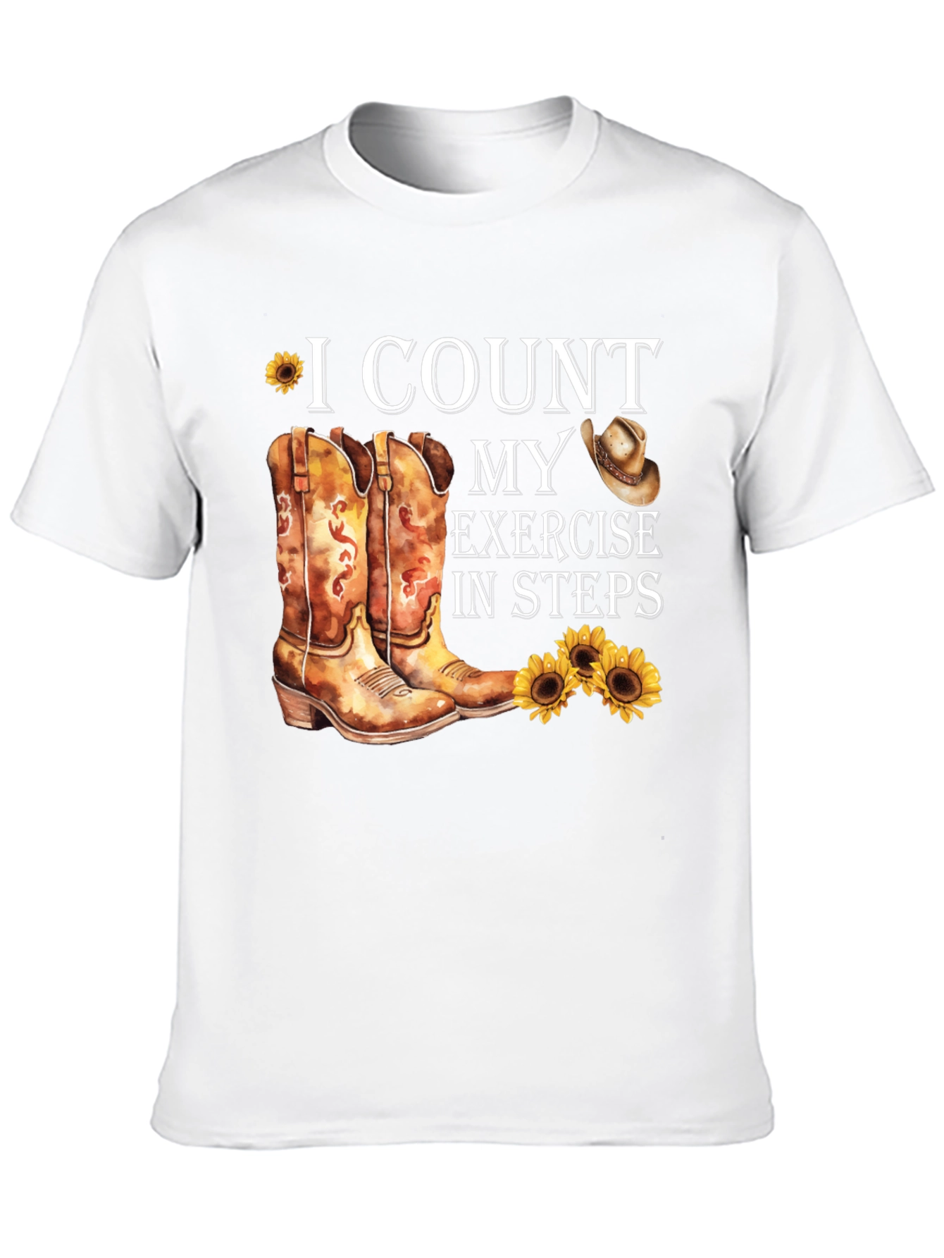 I Count My Exercise In Steps T-Shirt