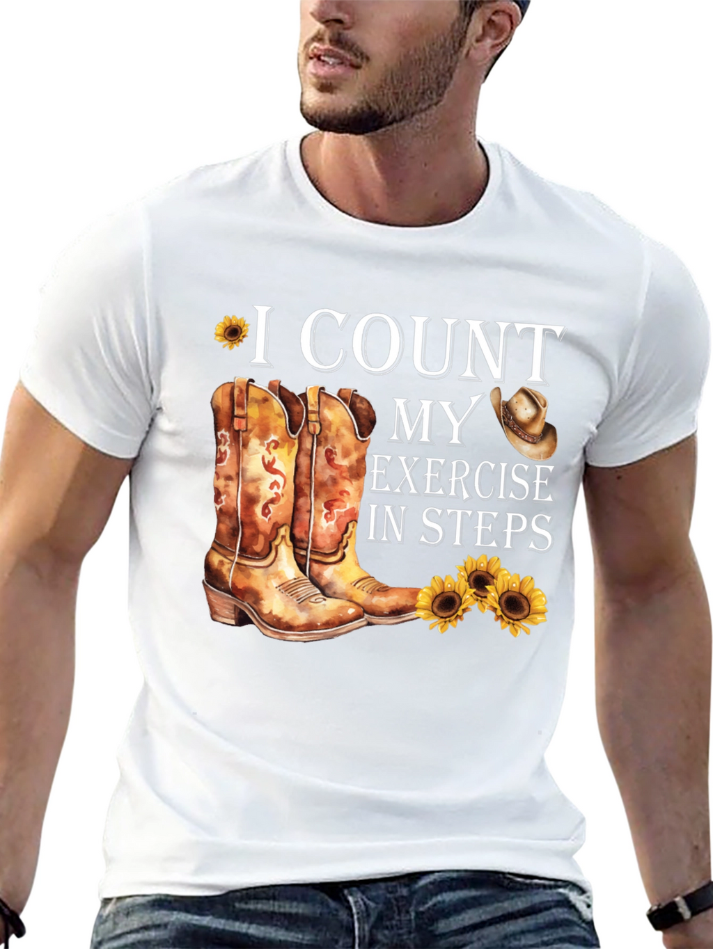 I Count My Exercise In Steps T-Shirt