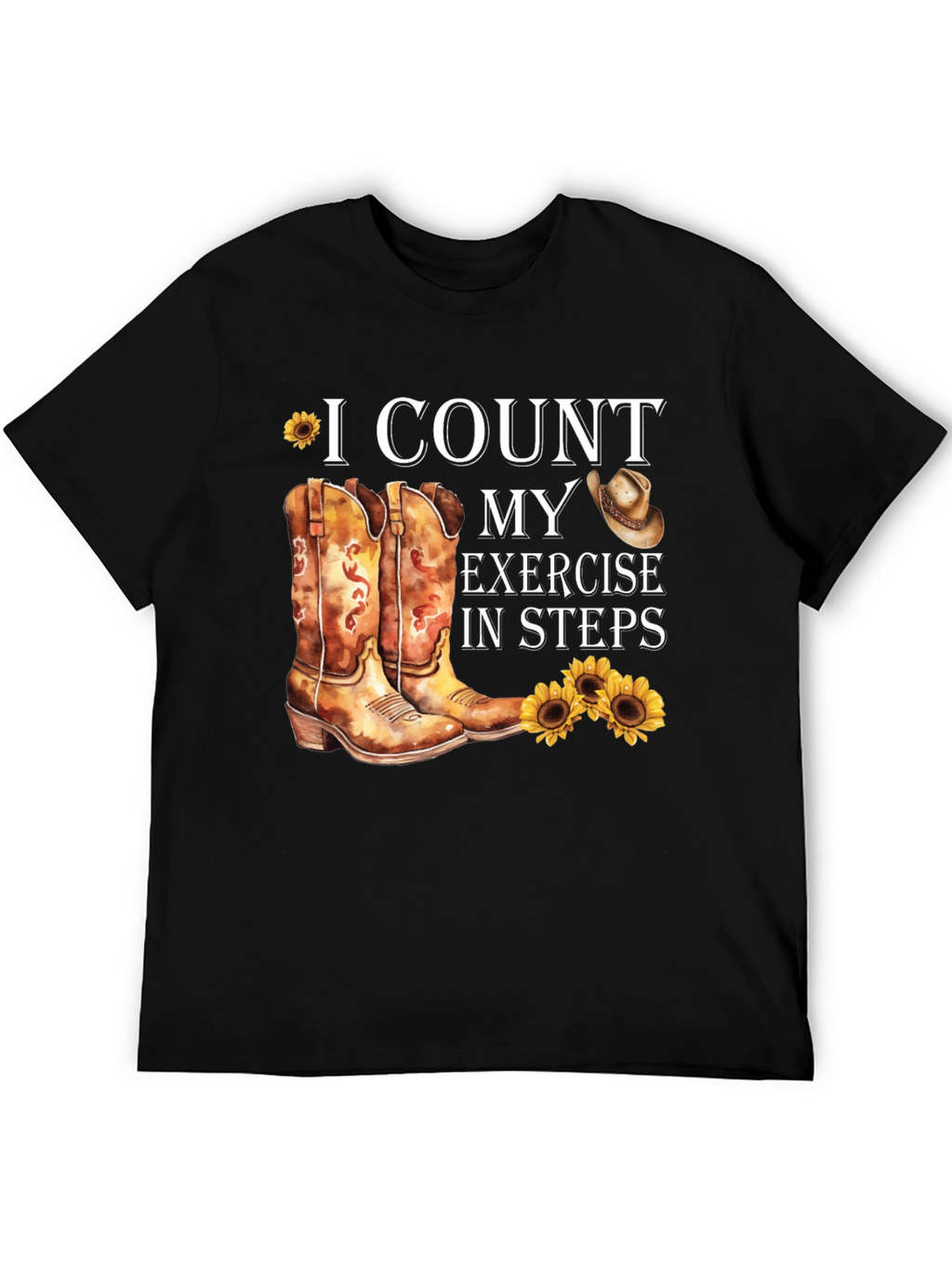 I Count My Exercise In Steps T-Shirt
