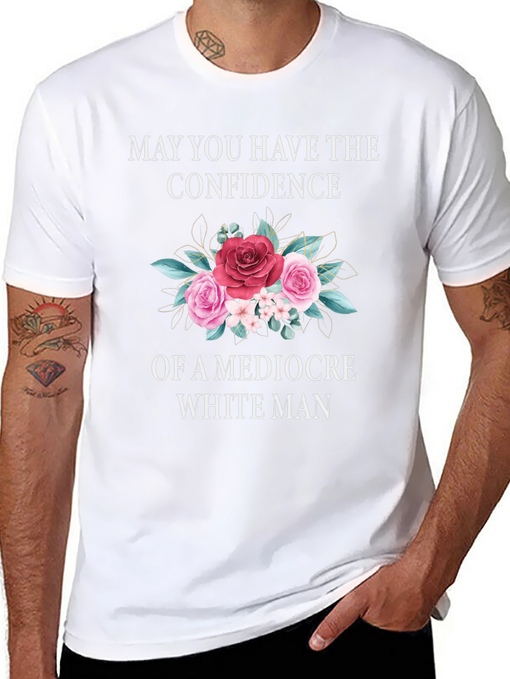 Confidence T-Shirt - Floral Design