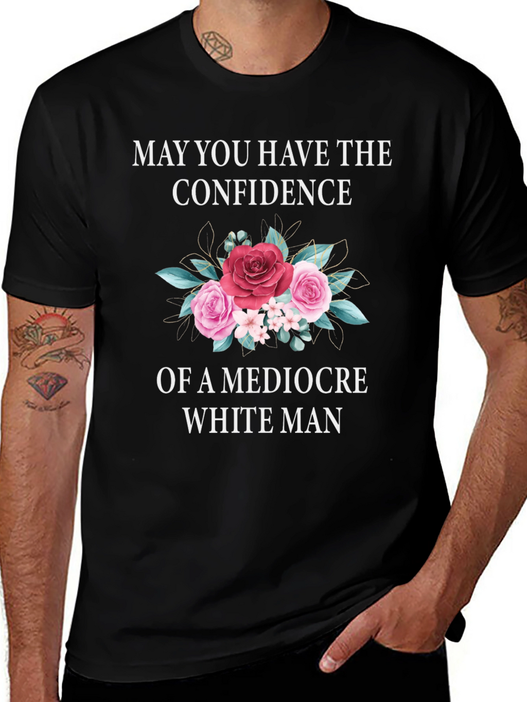Confidence T-Shirt - Floral Design