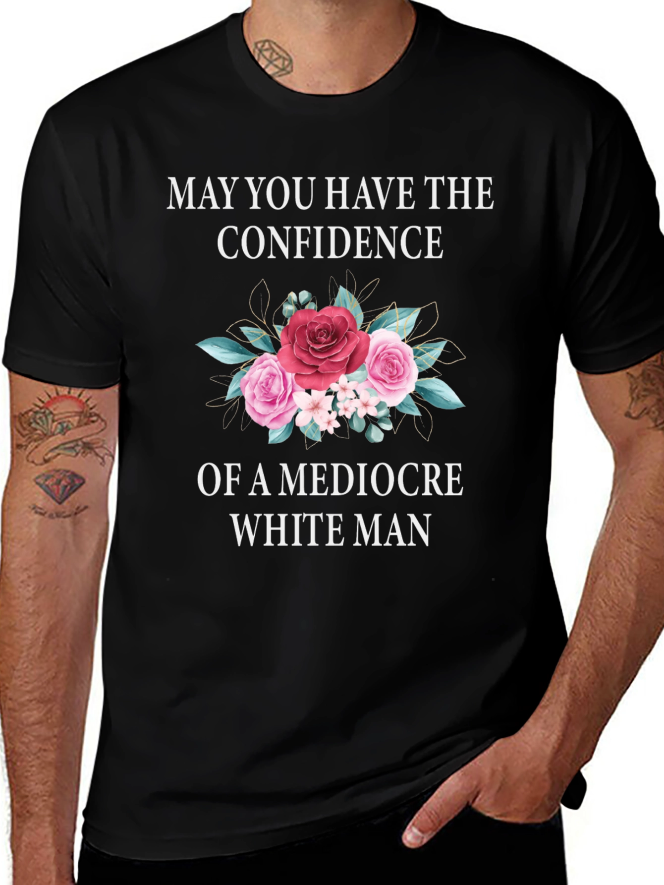 Confidence T-Shirt - Floral Design