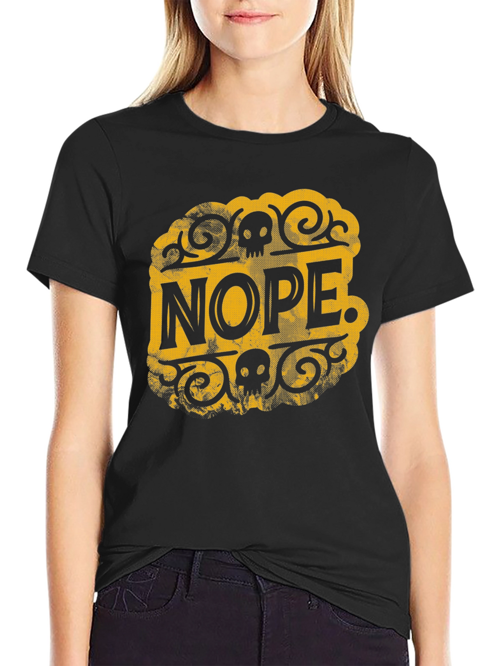 Nope. T-Shirt - Graphic Tee - Black