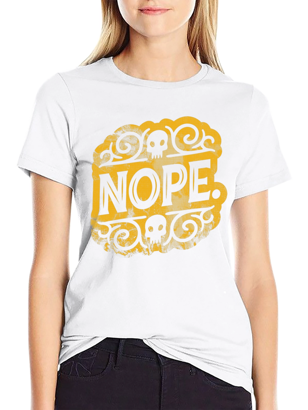 Nope. T-Shirt - Graphic Tee - Black