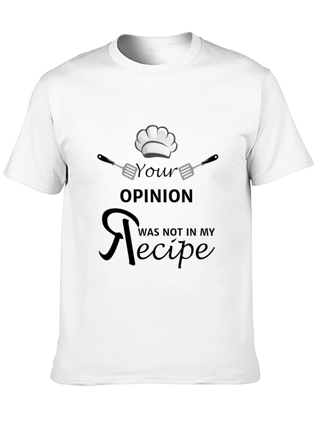 Chefs Opinion Recipe Black T-Shirt