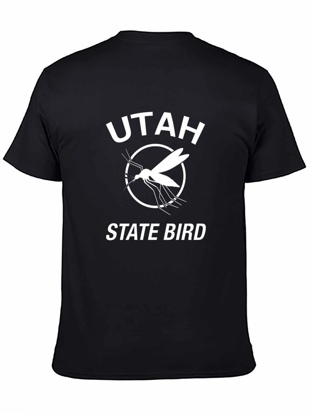 Utah State Bird Mosquito T-Shirt - Black