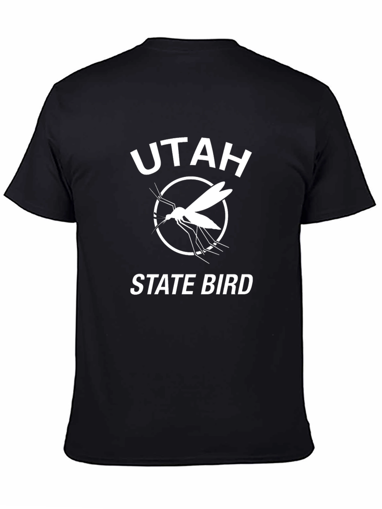 Utah State Bird Mosquito T-Shirt - Black