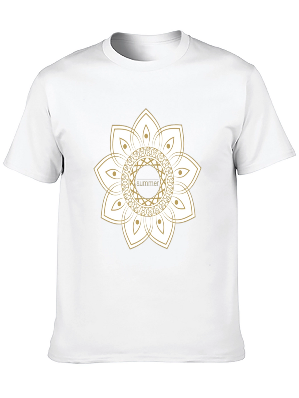 Summer Mandala Black Graphic Tee